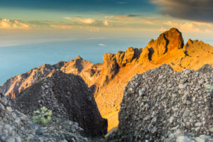 Scenery at Gunung Rinjani, the crater lake Scenery at Gunung Rinjani, the crater lake